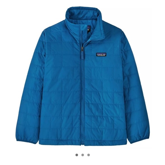 Patagonia Boys' XL Nano Puff Brick Quilt Jacket Endless Blue NWT Youth Kids - Picture 7 of 9